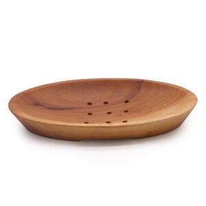 Porte Savon en Acajou Ovale